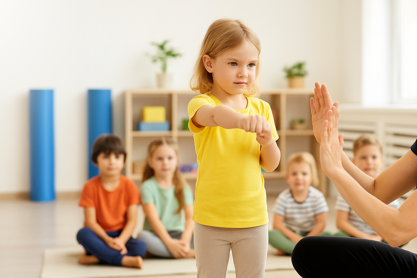 Lachende Kinder im Iserlandia Salzraum