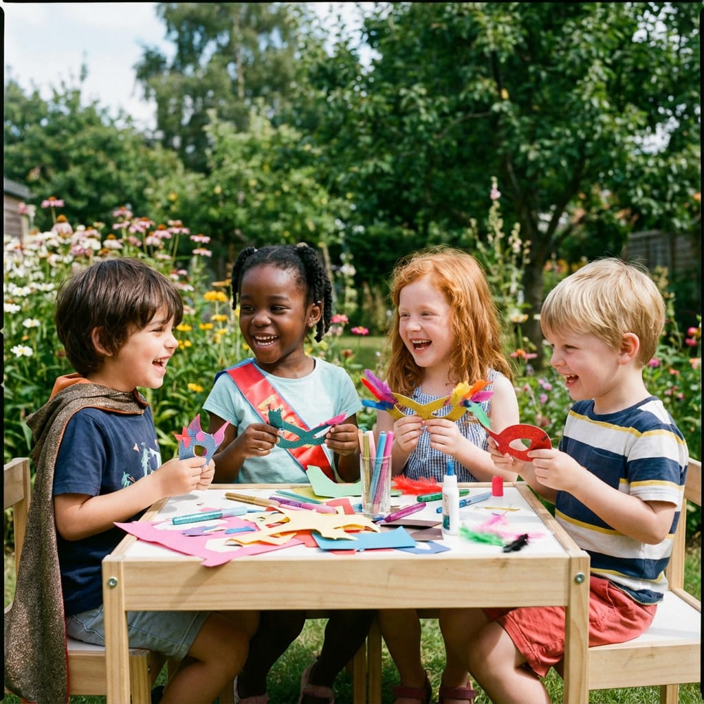Lachende Kinder im Iserlandia Salzraum